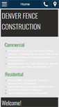 Mobile Screenshot of denverfenceconstruction.com