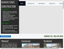Tablet Screenshot of denverfenceconstruction.com